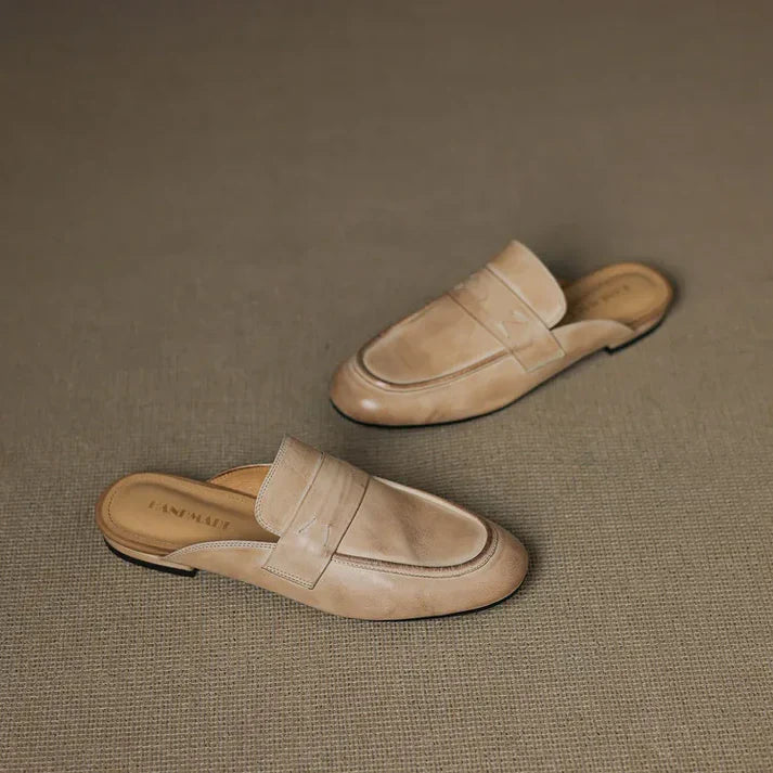 Aurora Genuine Leather Mules