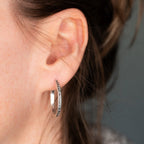 Sleek Silver Hoop Earrings