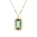 Emmy Minimalist Emerald Necklace