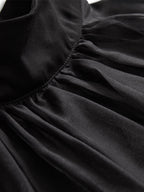 Elegant Black Chiffon High Neck Blouse