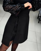Elana | Sophisticated Sequin Sleeve Dress