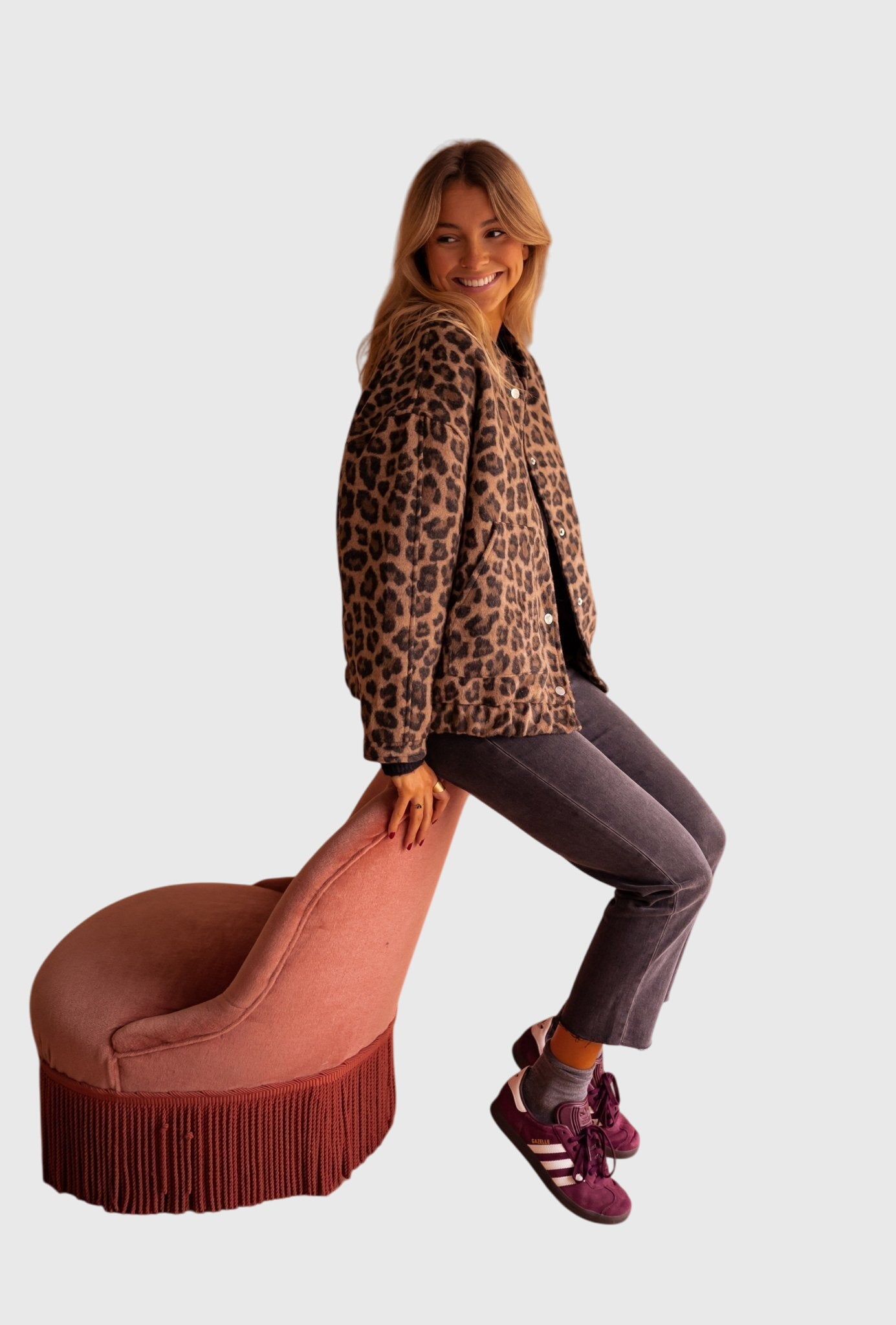 Elodie | Stylish Leopard Print Jacket