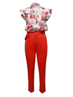 Florabel - Stylish Ruffle-Sleeve Set