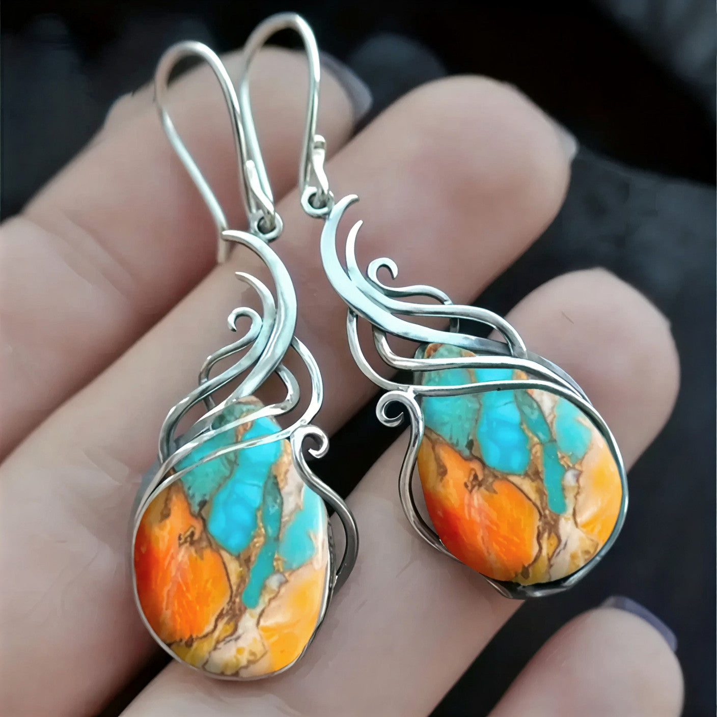 Vibrant Gemstone Earrings