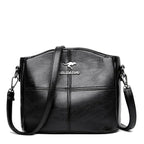 Chic Embroidered Leather Tote and Crossbody Bag for Women