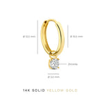 Sleek Gold Diamond Earring set