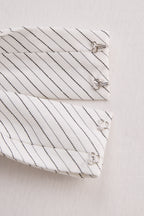 Striped Halter-Neck Knot Front Blouse