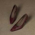 Zala Genuine Leather Heels
