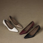 Zala Genuine Leather Heels
