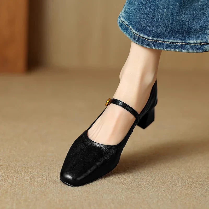 Bella Genuine Leather Heels