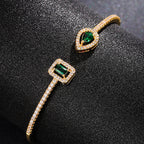 Elegant Gold Sculptural Bracelet