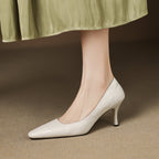 Zala Genuine Leather Heels