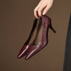 Zala Genuine Leather Heels
