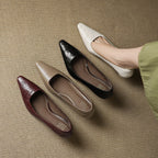 Zala Genuine Leather Heels