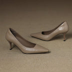 Zala Genuine Leather Heels