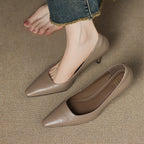Zala Genuine Leather Heels