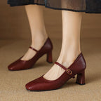 Aeri Leather Heels