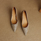 Clair Genuine Leather Heels