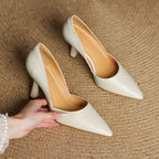 Naila Genuine Leather Heels