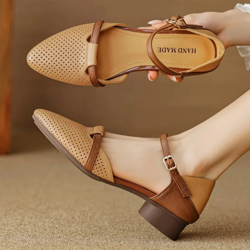 Julion Genuine Leather Heels