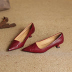 Yanil Genuine Leather Heels
