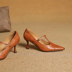 Elle Genuine Leather Heels