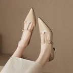 Rabeca Genuine Leather Heels