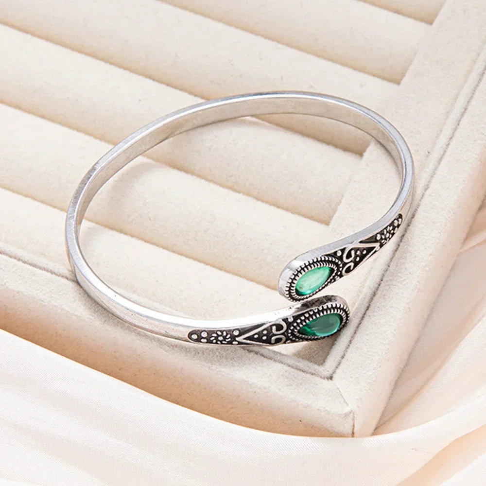 Tribal Gemstone Wrap Bracelet