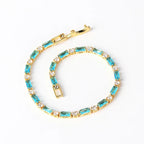 Dazzling Gold Turquoise Bracelet