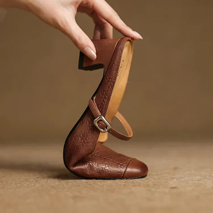 Becky Genuine Leather Mules