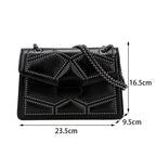 Chic PU Leather Crossbody Bag - Trendy and Stylish
