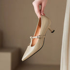 Rabeca Genuine Leather Heels