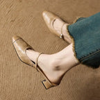 Becky Genuine Leather Mules