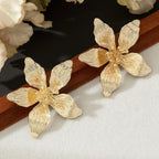 Painted Floral Earrings