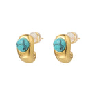 Timeless Turquoise Copper Earrings