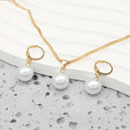 Elegant Graceful Pearl Necklace Set