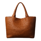 Lana - Handwoven Vegan Leather Tote