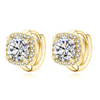 Luxe Cushion Halo Earrings