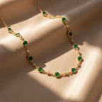 Mayfair Emerald Chain Necklace