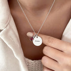 Custom Ruby Name Necklace