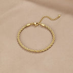 Twisted Chic Gold Bracelet